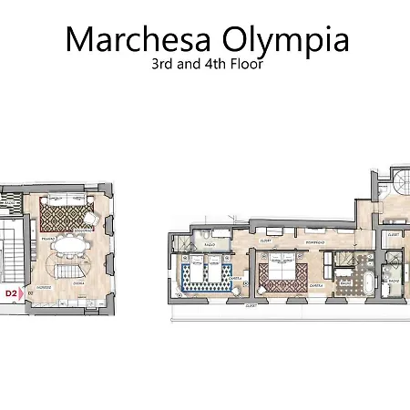 Marchesa Olympia - La Dimora Degli Affreschi Apartamento Florencia